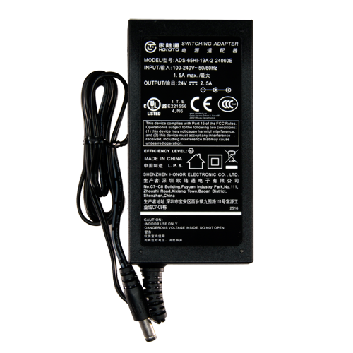 Universele Stroomadapter 24V - 2.5A (2500mA) - AC/DC Voeding met Netsnoer