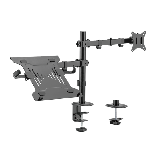 LDT66-C024ML Monitorarm en PC-houder - Bureauklem - 17-32 inch - Max 9 kg - VESA