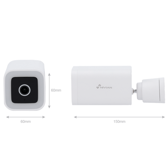 Nivian NVS-IPC-03-L Wifi IP Camera Buiten - 4MP 2.5K Beveiligingscamera