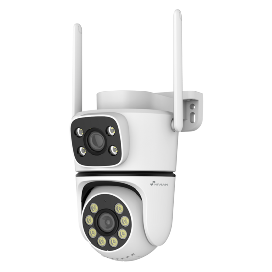 Nivian NVS-IPC-0S6-DUAL WiFi Beveiligingscamera - Dubbele Lens - 2K Super HD