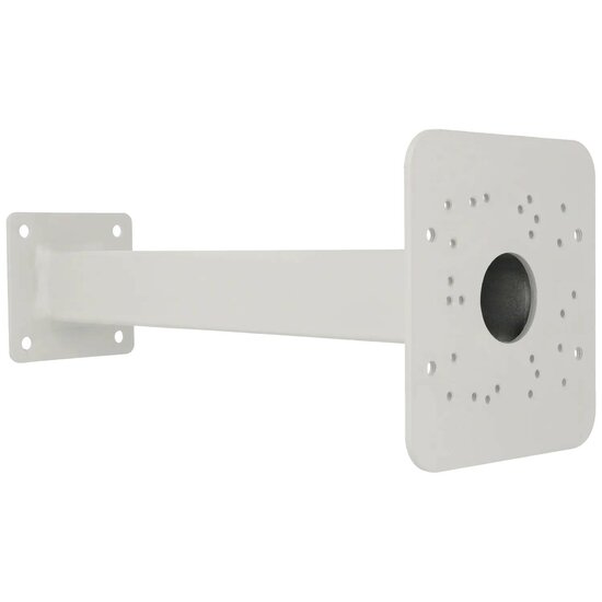 Paalbevestiging Arm voor Bullet Camera - Wit Gegalvaniseerd Staal