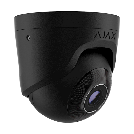 Ajax Turret Camera 8MP Zwart - Haarscherpe Beveiliging met Slim Design.