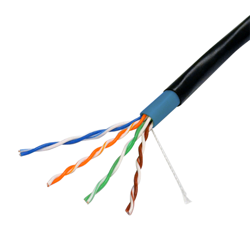 Safire Cat6 Netwerkkabel 100m - Zwart CCA voor Buitengebruik