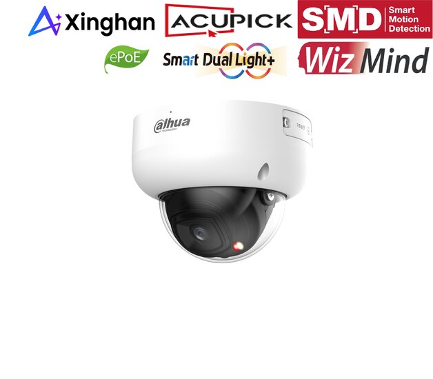 Dahua IPC-HDBW5859RP-ASE-IL-0280B 8MP IP Dome Camera Smart Dual