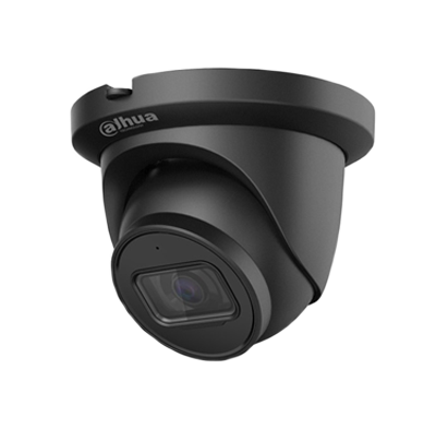 Dahua 8MP PoE Camerasysteem - 4 Zwarte Starlight Turret Camera's met Microfoon