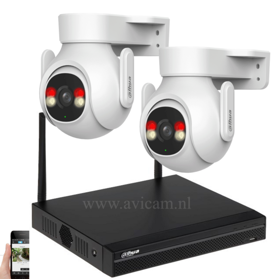 Dahua Wifi Cameraset 5MP - Bewakingscamera met Auto Tracking voor buiten