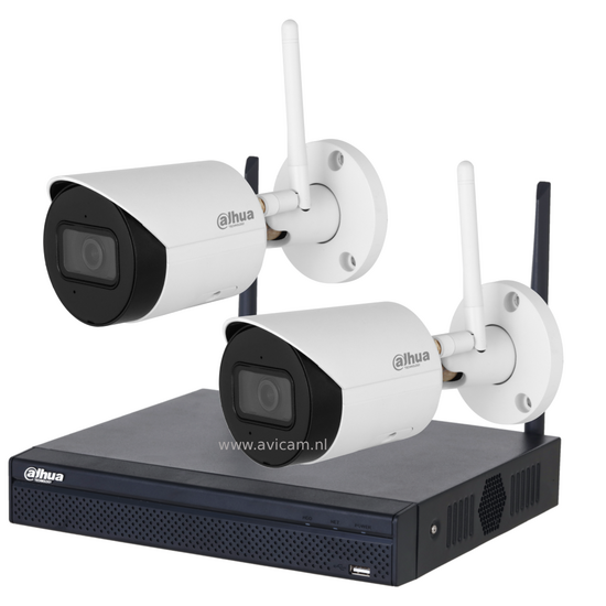 Dahua WiFi Bewakingscamera Set - 4MP Starlight voor buiten