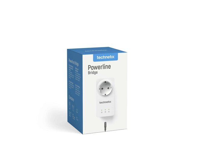Powerline adapter PLA-BRIDGE-01 Plug &amp; play voor snelle internet via het stopcontact.