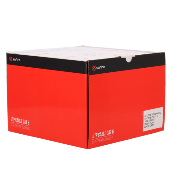 Safire Cat6 UTP Netwerkkabel 100 meter - 23 AWG voor IP Camerasystemen