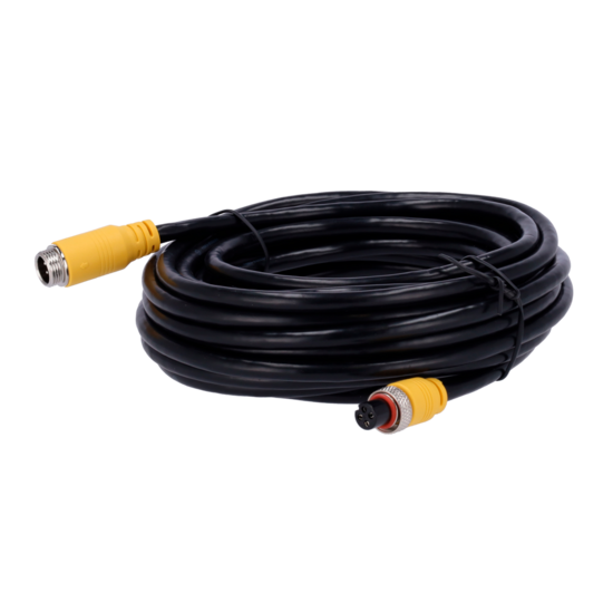 ST-4PIN-AHD-70 Streamax-kabel voor AHD-camera's Connector M12 luchtvaart 4-pins Lengte 7 m.