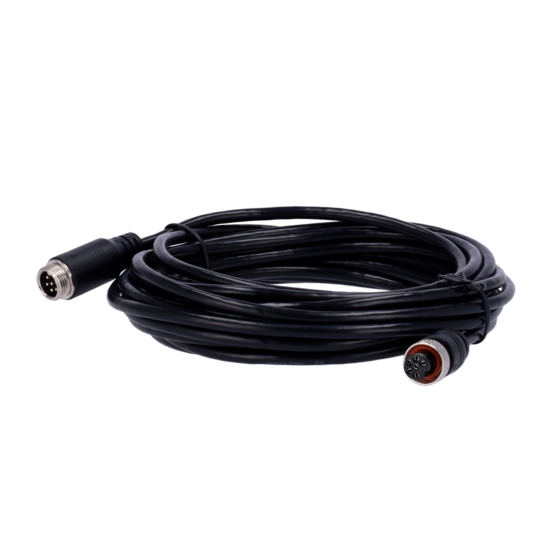 ST-6PIN-IP-50 Streamax-kabel voor IP PON-camera's Connector M12 luchtvaart 6-pins Lengte 5 m.