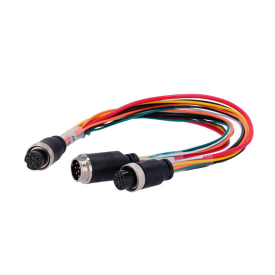 ST-POWERSPLIT-CABLE Streamax-kabel voor het voeden van 2 recorders 9-pins.