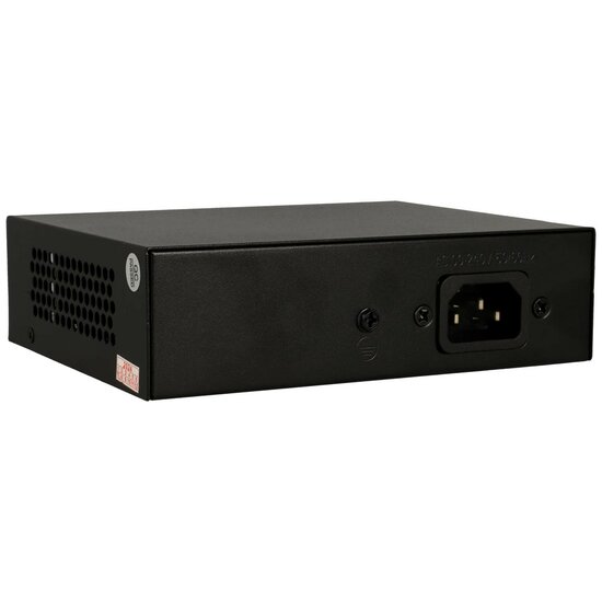 PoE switch 4 poorten en 2 uplink poorten Movok VK-SWITCH-0604POE-65.
