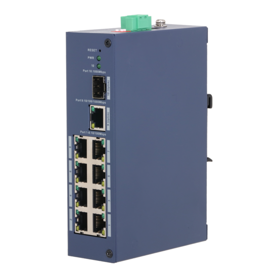 X-Security Industri&euml;le L2 Switch XS-SW8GE1GE1SFP-MGD met Dual Gigabit Uplink