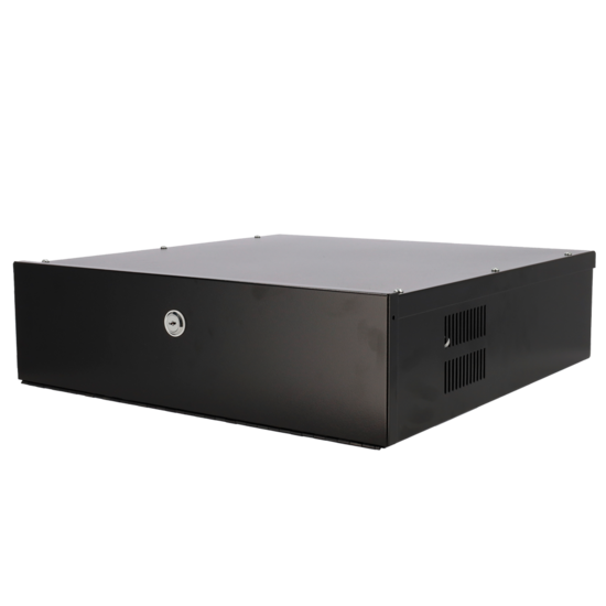 Metalen Lockbox voor DVR-Recorder - 2U Behuizing met Ventilator en Slot