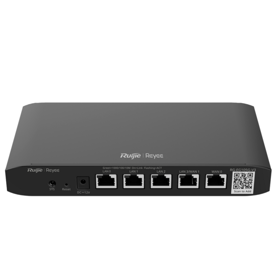 Ruijie Reyee RG-EG105G V3 Cloud Router - 5 Poorten Gigabit - VPN