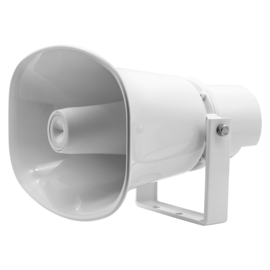Actieve Hoornluidspreker voor Buiten - Weerbestendig met Beugel - 117dB SPL