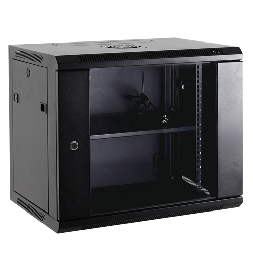 19 Inch Wandpatchkast 6U - 600x450mm Serverkast met Glazen Deur SPCC Staal