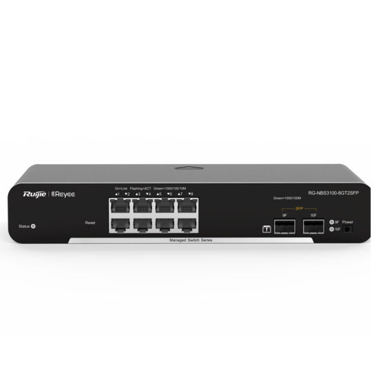 Reyee RG-NBS3100-8GT2SFP Managed Switch met 8 Poorten en 2 SFP