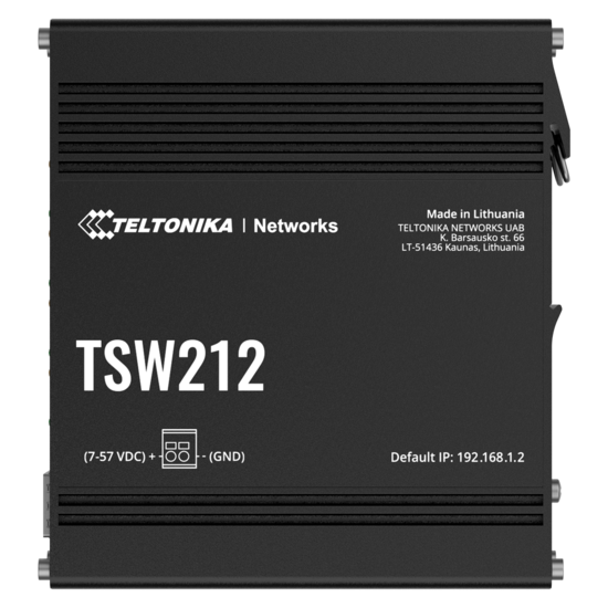 Teltonika TSW212 Industri&euml;le Managed Switch - 8x RJ45 2x SFP - PROFINET