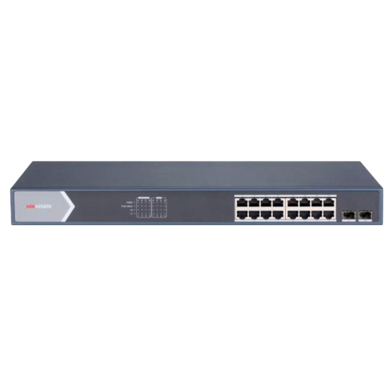 Hikvision Managed PoE Switch DS-3E1518P-SI - 16 Poorten - 225W