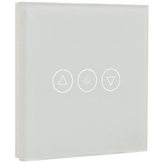 A-SMARTHOME Shutter Switch Panel Wit Gehard Glas Touch Rolluikschakelaar