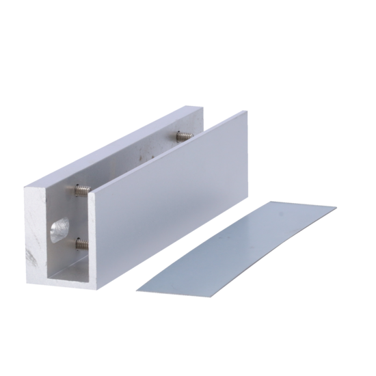 U-profiel voor elektromagnetische zuignappen MARCA BLANCA - Voor glazen deuren