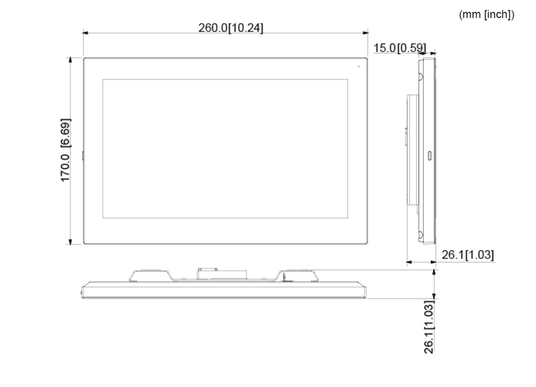 Dahua VTH5341G-W Monitor - 10 inch Touchscreen met PoE en Wifi
