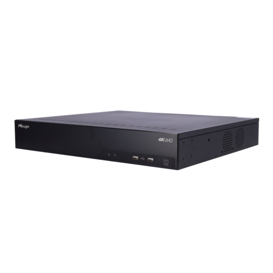 Milesight NVR Recorder MS-N7048-UPH met 48 Kanalen en 24 PoE-poorten voor 4K IP-cams