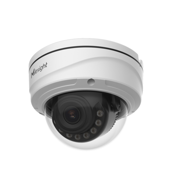 Milesight Dome IP-camera 4MP met 2.8mm lens en TrueColor AI voor beveiliging