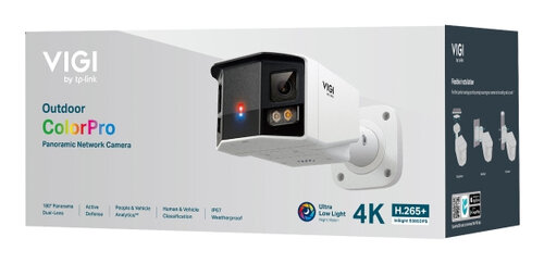 VIGI InSight S385DPS Bullet Beveiligingscamera 8MP 180&deg; Lens voor Buiten