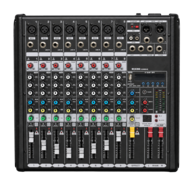DSPPA DMX08 Professionele Analoge Mixer - 8 Kanalen met DSP, Bluetooth &amp; USB
