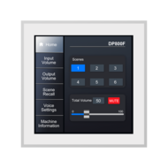 Smart Touchscreen Wandpaneel voor Versterkers - Volume &amp; RS485 Regelaar