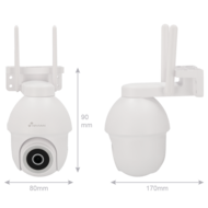 Nivian NVS-IPC-0S3 PTZ Outdoor WiFi Camera - 4MP Beveiligingscamera met Autotracking