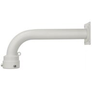 Witte Paalbevestiging Arm voor Dome en PTZ Camera - Gegalvaniseerd Staal