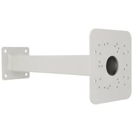 Paalbevestiging Arm voor Bullet Camera - Wit Gegalvaniseerd Staal