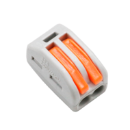 Wago Lasklem 2-voudig met Hendel - 0,08 tot 4 mm&sup2; - Compacte Verbindingsklem