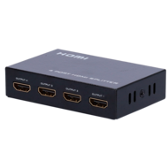 HDMI Splitter 4K 1 naar 4 poorten voor tv en monitor