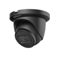 Dahua 8MP PoE Camerasysteem - 4 Zwarte Starlight Turret Camera's met Microfoon