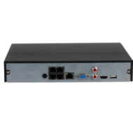 Dahua 8MP PoE Camerasysteem - 4 Zwarte Starlight Turret Camera's met Microfoon
