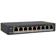 Hikvision Pro 9-poorts 110W Cloud PoE Switch met 8 PoE Poorten