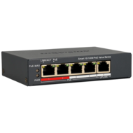 Hikvision Pro 5-poorts Cloud Switch met 4 PoE-poorten en 300m Bereik