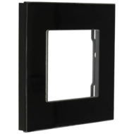 A-SMARTHOME Afdekraam Zwart Gehard Glas 86x86mm voor 1 Apparaat