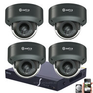 Safire Smart IP PoE Cameraset 4MP - Vandaalbestendig met 4 Dome Camera's