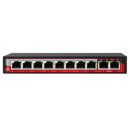 PoE switch 8 poorten en 2 uplink poorten Safire SF-SW1008POE-96