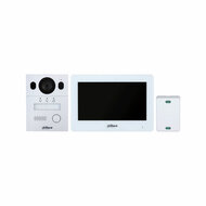 Dahua video intercom DHI-KTX01(S) complete kit 2 draads met video deurbel, monitor en converter.
