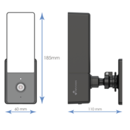 Nivian NVS-IPC-L2 buitenlamp WiFi camera 3 MP met bewegingsdetectie, IR nachtzicht, audio, Sd slot en op gratis app.