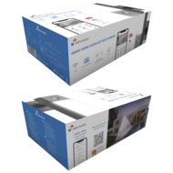 Nivian NVS-IPC-L2 buitenlamp WiFi camera 3 MP met bewegingsdetectie, IR nachtzicht, audio, Sd slot en op gratis app.