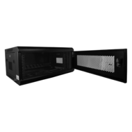 19" Wandrack 4U - Wandgemonteerde Serverkast met Gaasdeur en 6-voudige Stekkerdoos