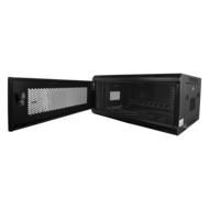 19 inch Wandrack 6U - Serverkast met Gaasdeur en 6-voudige Stekkerdoos